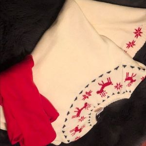 Hanna Anderson Oh Dear sweater dress and tights